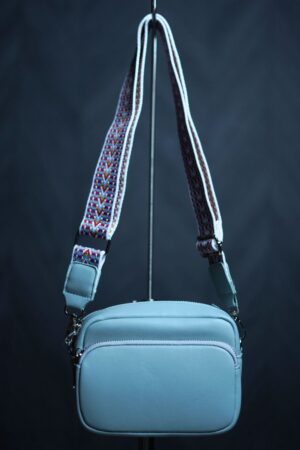 Trendy Yameili Round Zip Broad Belt Sling Bag